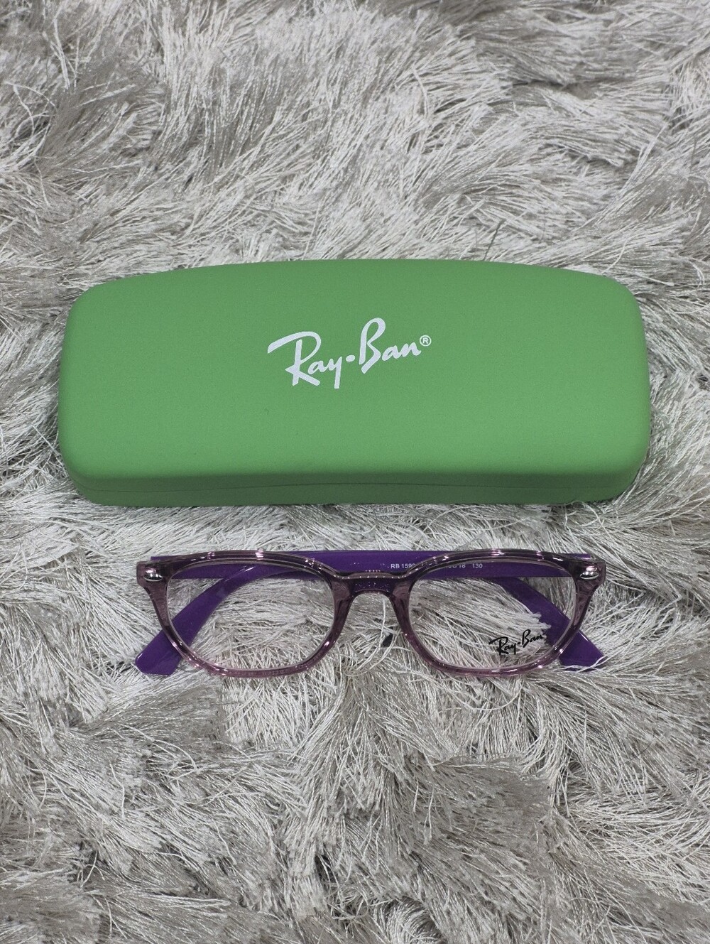 New Ray-Ban Purple Kids Eyeglasses with Green Case